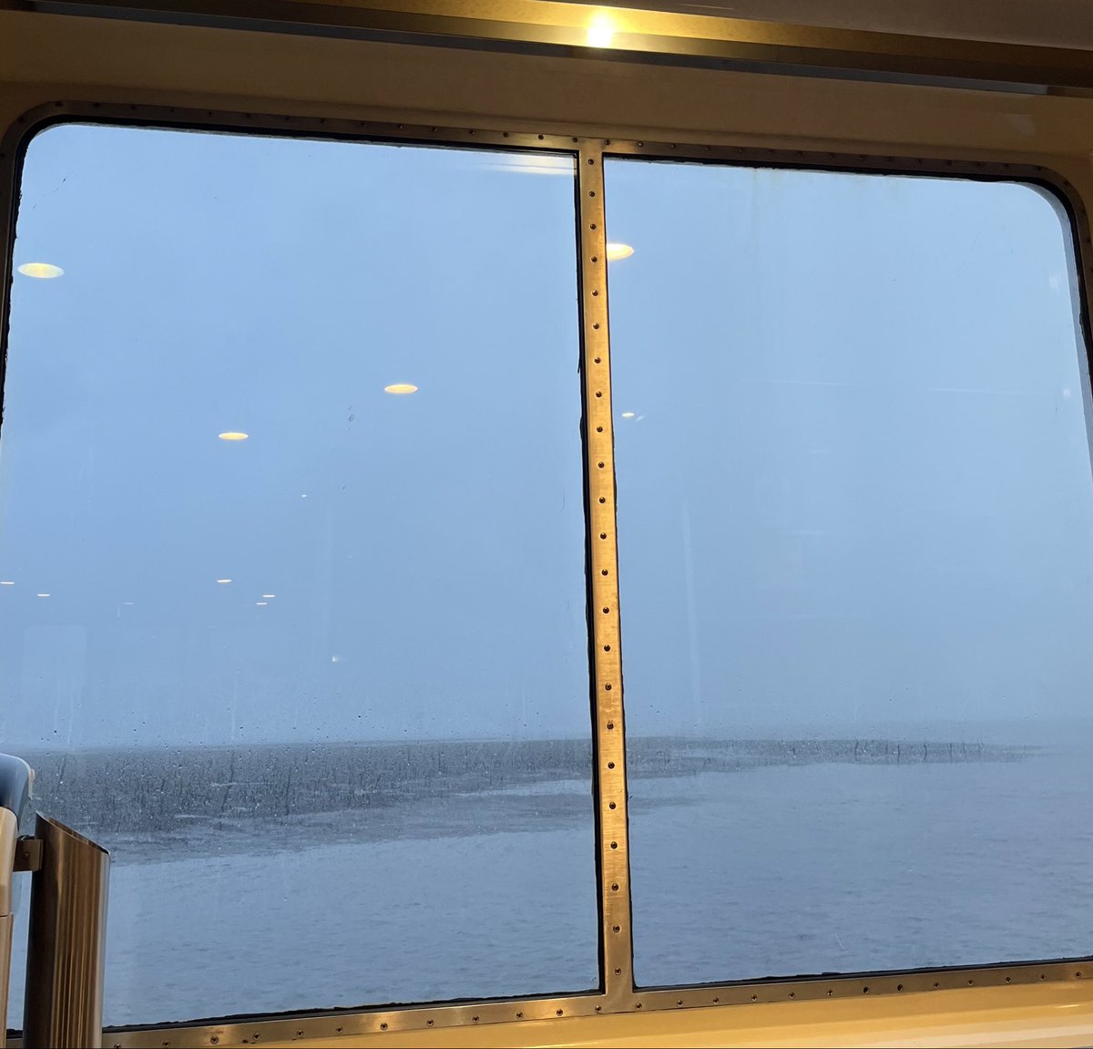 Gloomy ferry crossing home following a great first week with @Southern_NHSFT thank you @hullpj @SvH_quality @susannarayner78 @JoPerry4334 for making this week such a positive experience- looking forward to working with you all 😊