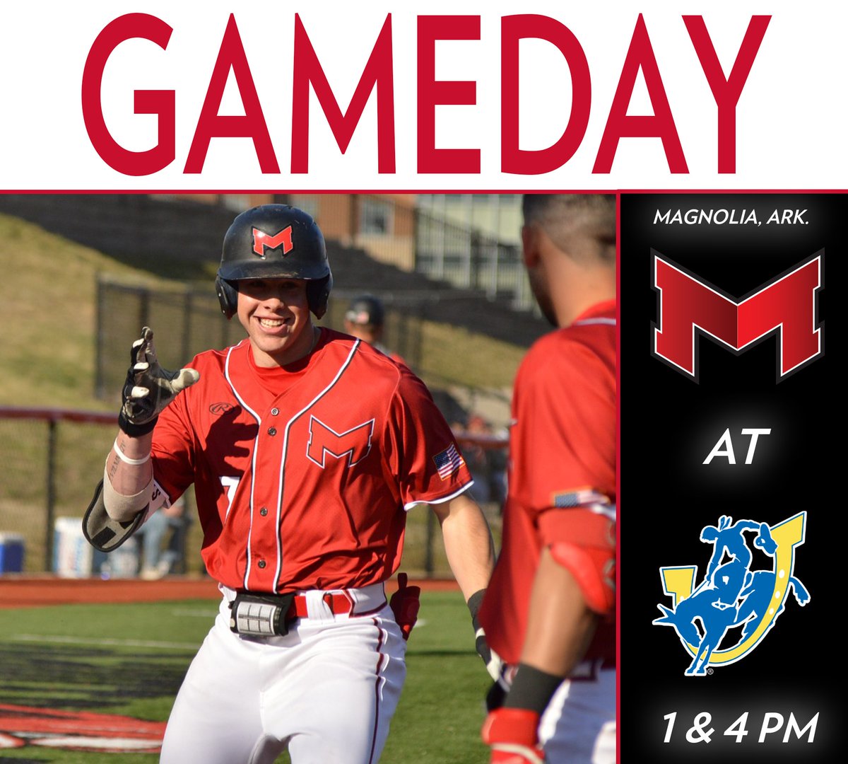 MaryvilleSaints's tweet image. Today is the @BaseballMU season opener! The Saints are in Magnolia, Ark., to open a three-game set with No. 17 Southern Arkansas. #BigRedM #GLVCbase

📺: youtube.com/@MuleriderSpor…
📈: muleriderathletics.com/sidearmstats/b…