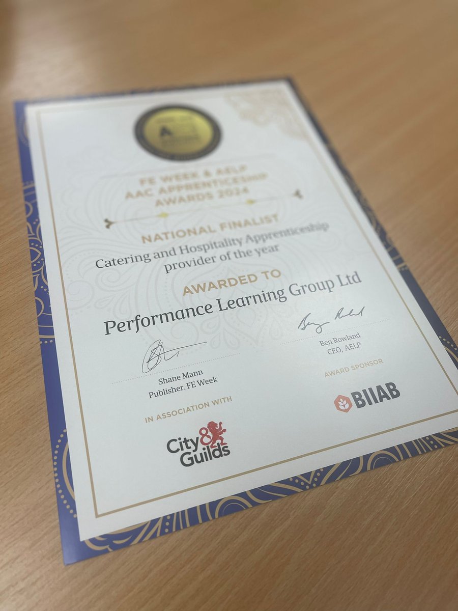 PLGrp's tweet photo. Final celebration for #NAW2024 🥳 
PLG are incredibly proud to be selected as a National Finalist at the #AACAwards
Earlier this week, directors Andy &amp; Andrea were invited to a reception at the Houses of Parliament to be awarded our certificate. 

#Apprenticeships https://t.co/SBpj1qEShd