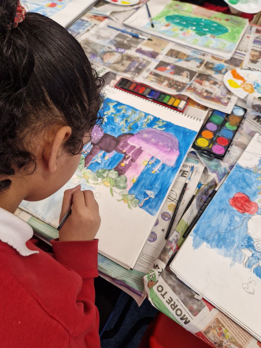 Mrs_Monk13's tweet photo. 6M enjoyed creating their paintings this week after taking inspiration from different artists they had researched https://t.co/W9e9HnLVJD