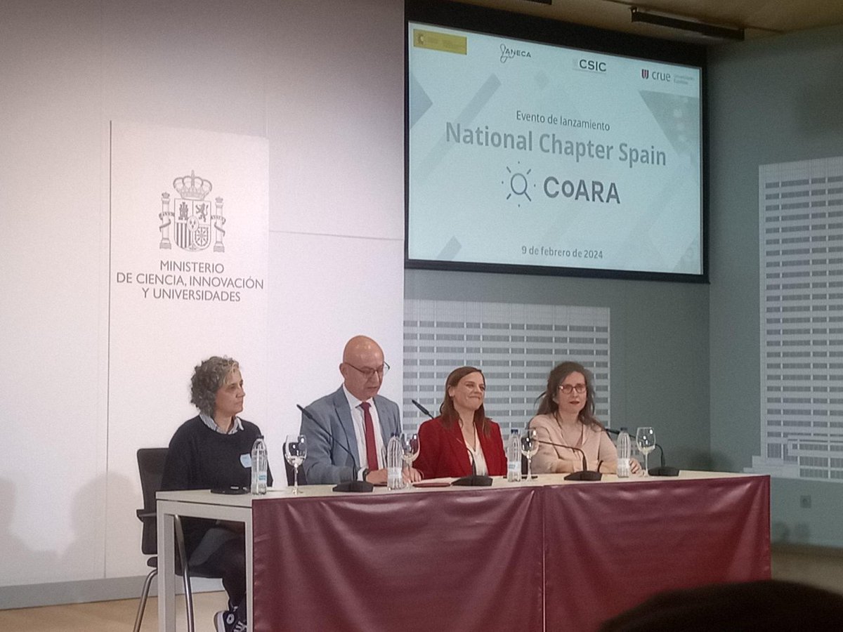 IBECBarcelona's tweet photo. 🔓🔬 Hoy hemos asistido al Evento de lanzamiento del #NationalChapterSpain de @CoARAssessment en Madrid.
🗣️Teresa Sanchis, responsable de estrategia del #IBEC, ha compartido la experiencia del instituto sobre concienciación y formación.
#CienciaAbierta https://t.co/0ZU6uxhp9p