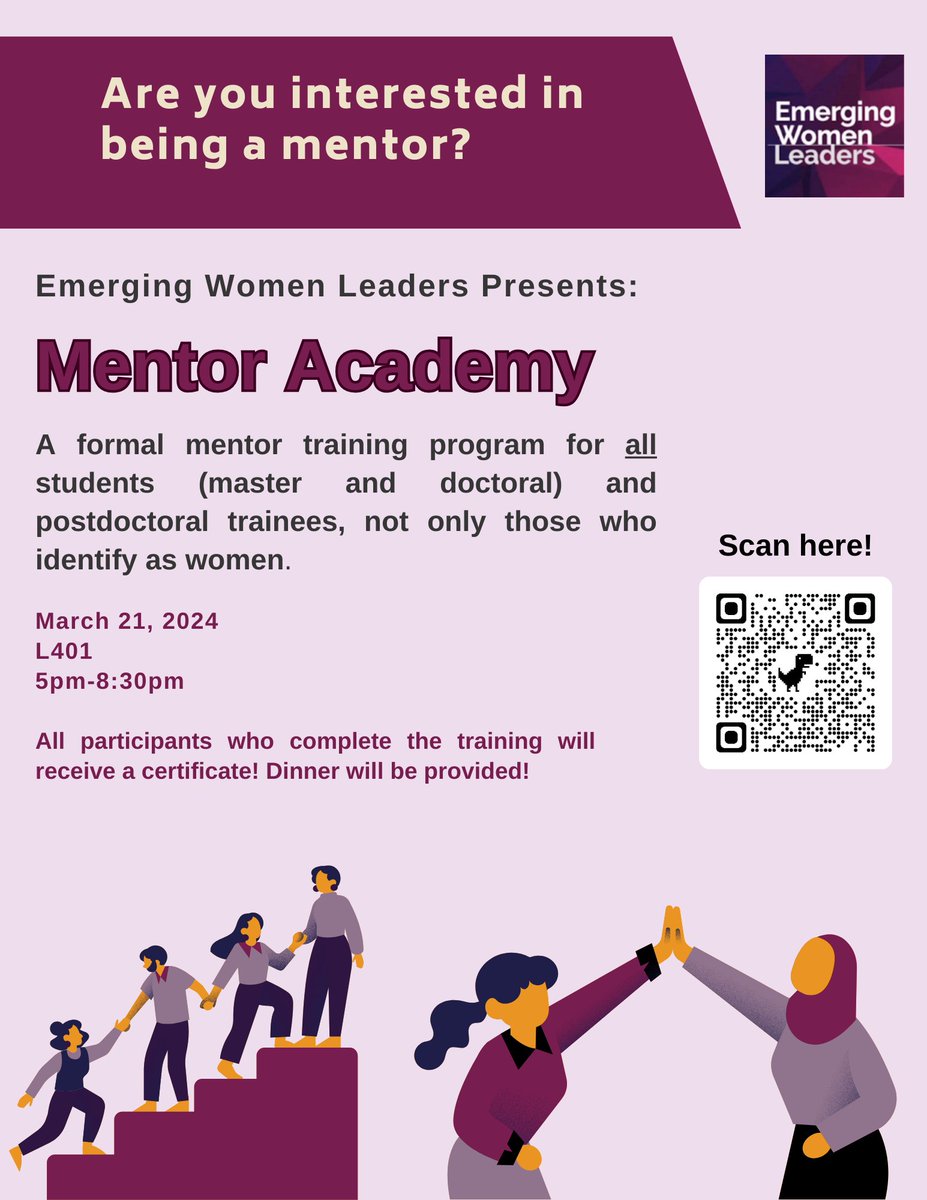 Mentor Academy is here! For those interested, please register through the QR code provided in the flyer! #mentor #mentee #publichealth #training #mph #drph #phd