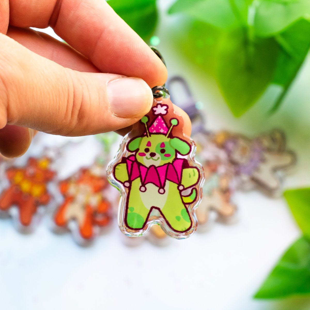 tigers_tooth's tweet photo. hey you 🫵 pre0rders close tonight for these products!! LED headlight bumper stickers AND clown pal keychains?? wow wow wow! https://t.co/bdQ2zETtVu