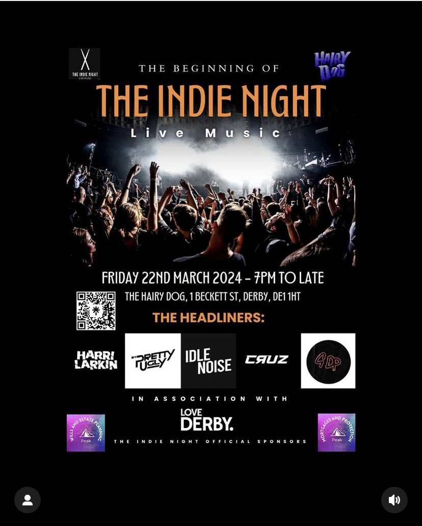 Student discount available! £10 for 5 bands… only £8 for students with NUS card. Link below:

gigantic.com/the-indie-nigh…

#derbyuni #DerbyUniStudent #LoveDerbyUni