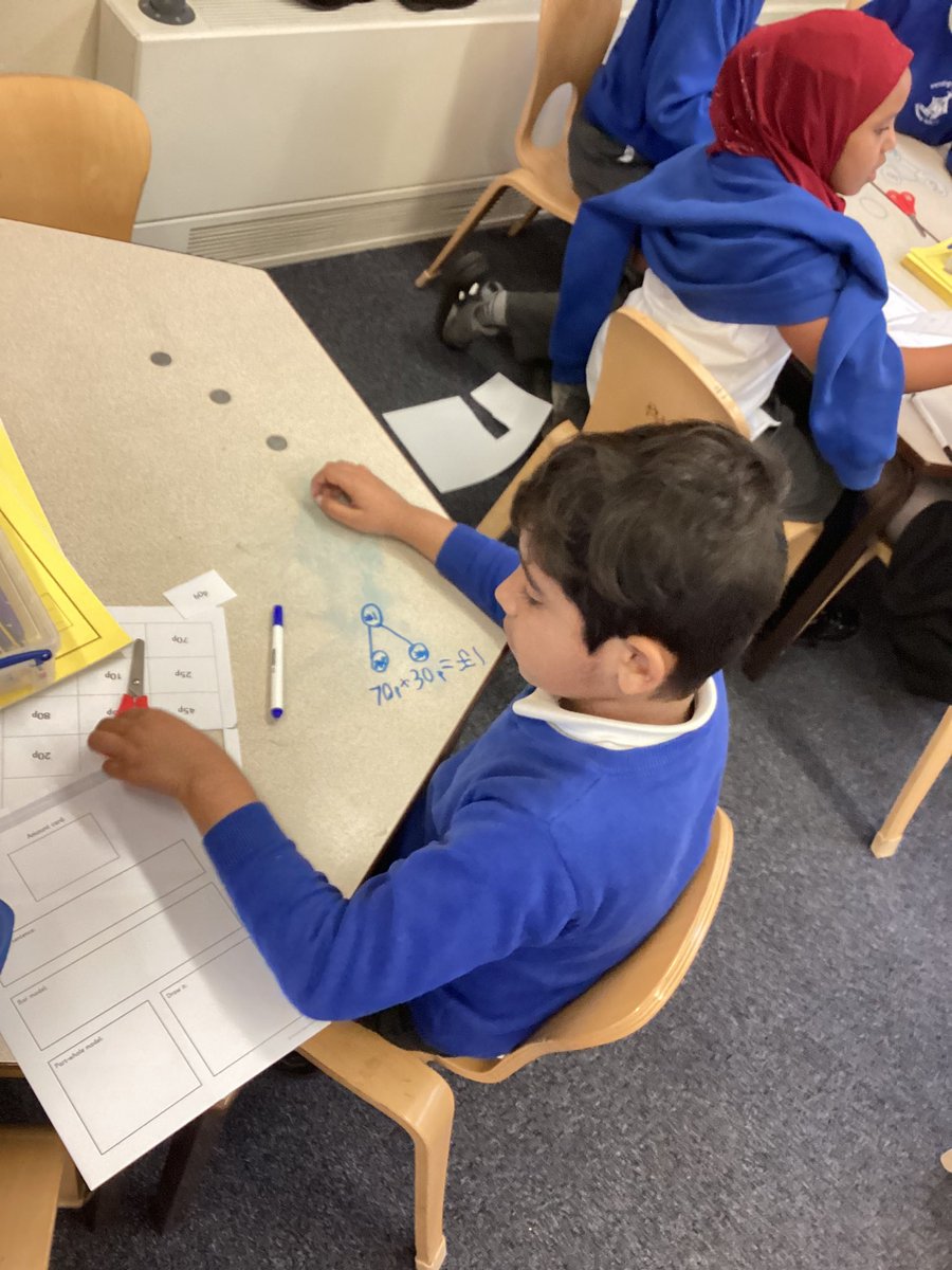 KensingPrimary's tweet image. Today in maths we were making £1. #2H #kensingtonmaths