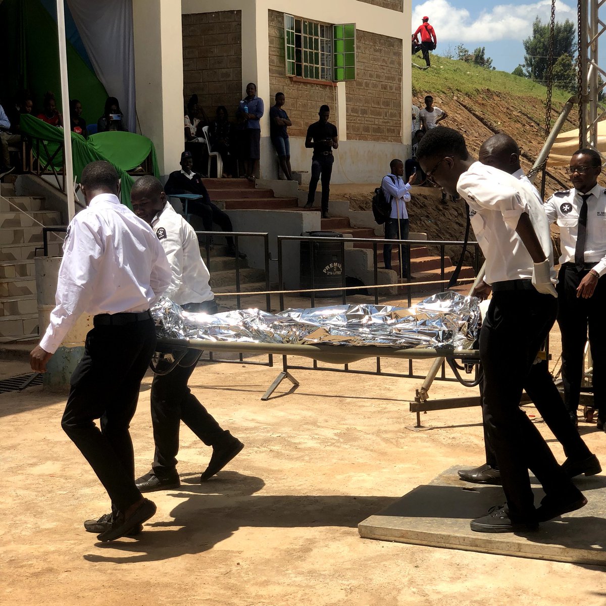 We conducted an emergency drill to embrace first aid skills during the cultural festival. Demonstrating first aid skills and serving humanity is always our culture. #StJohnAmbulance #KisiiUniversity #firstaid #CulturalHeritage