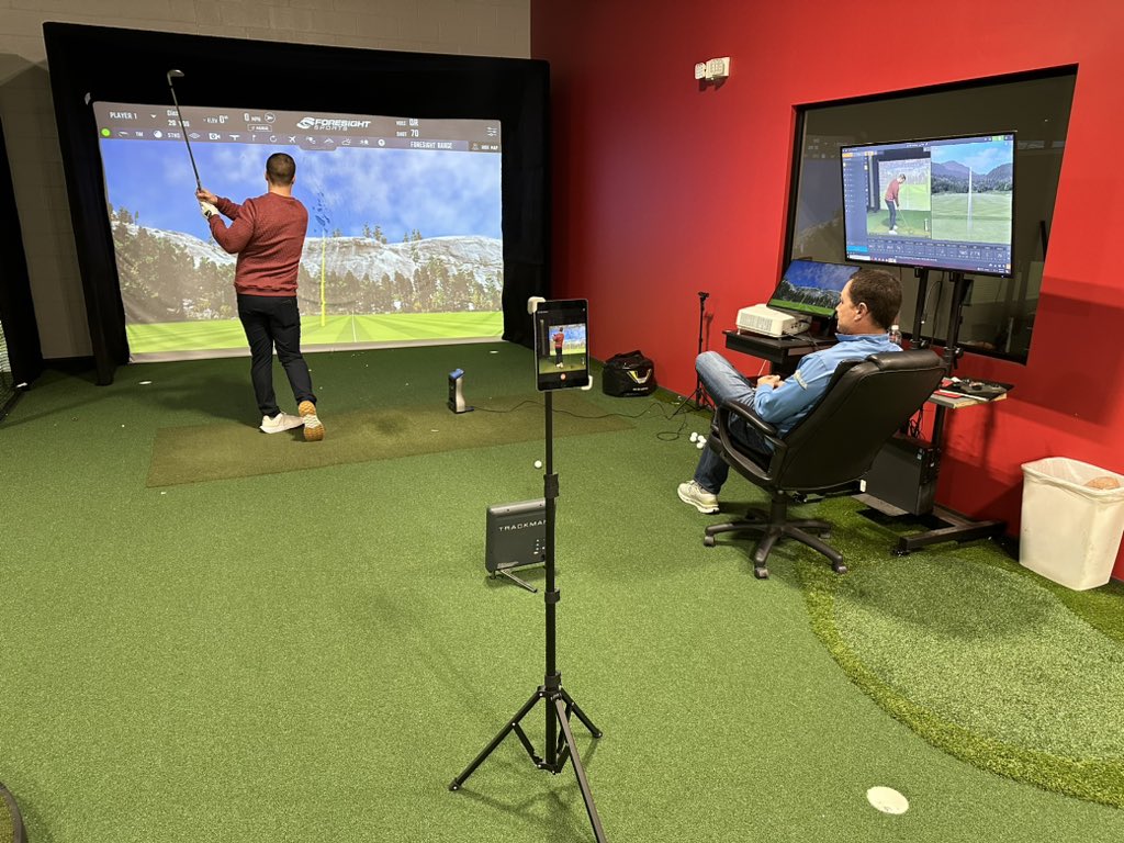 Our resident PGA professional Mike Vance doing work.

Mike is available for private lessons at our facility during the offseason