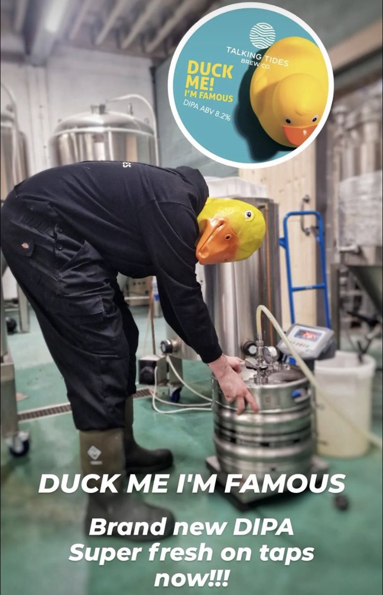 NEW BEER ALERT 

Duck Me I’m Famous

Double IPA

8%

Absolutely stunning - on the taps now