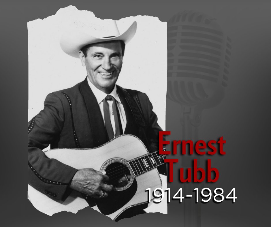 Heartland remembers Ernest Tubb. Nicknamed the Texas Troubadour, the country music pioneer was born on this day in 1914. #TheHeartofCountry #countrymusic #classiccountry