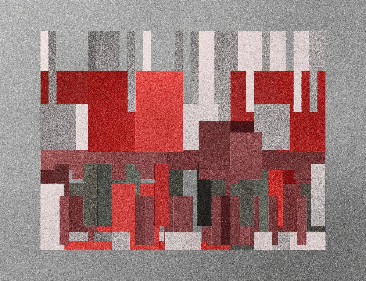 More code generated art from my collection:
d/e/m/boss invaders #205, by <a href="/DondiegoTez/">Diego Pintos</a> 
❤️the texture on this
#TENDERED