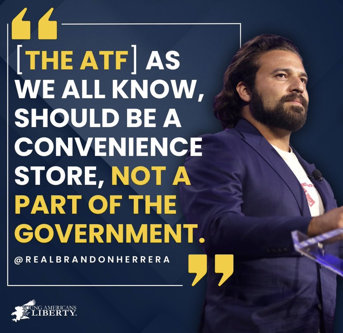 TheAKGuy's tweet photo. Defund and eliminate @ATFHQ. I’ll happily co-sponsor that bill Day 1. https://t.co/sd9UZ9KWIl