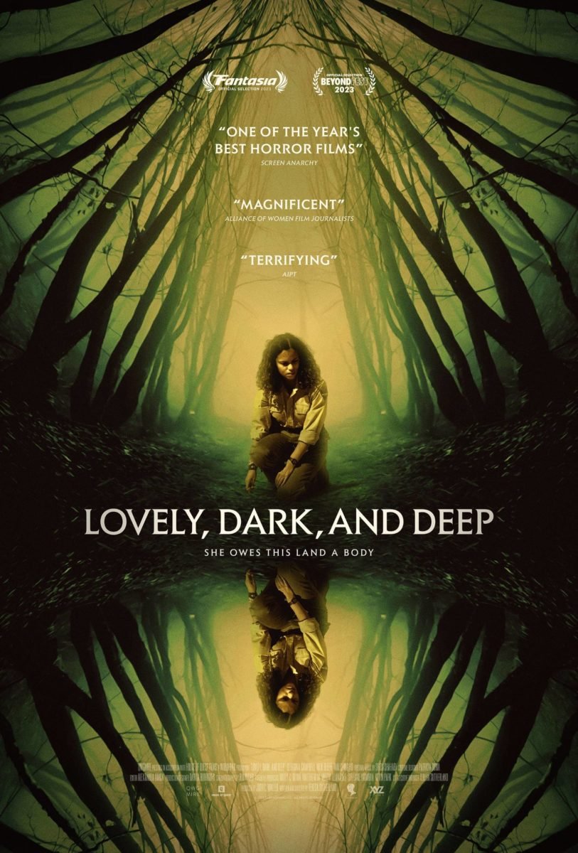 'A beguiling cosmic nightmare' (@BDisgusting). Explore the darkest reaches of the wilderness in LOVELY, DARK, AND DEEP. In select theaters and on digital February 22.