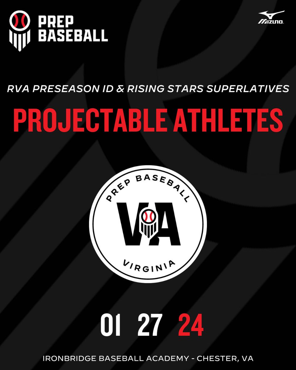 PrepBaseballVA's tweet photo. #VAPreseasonID RVA Superlatives: Projectable Athletes

The athletes with the most projection from our January RVA Preseason event

👀👉https://t.co/B8ybXuCX0k https://t.co/HZQvadmdqr