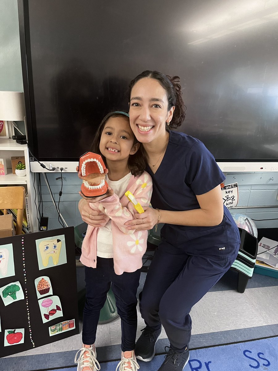 Did you know that February is National Children’s Dental Health month? Sofia’s mom came in to teach us how to keep our teeth clean &amp; fight cavities last week! 🦷😬🪥 <a href="/School9E/">School 9E</a> <a href="/Miss_DeSousaa/">Emily DeSousa</a>