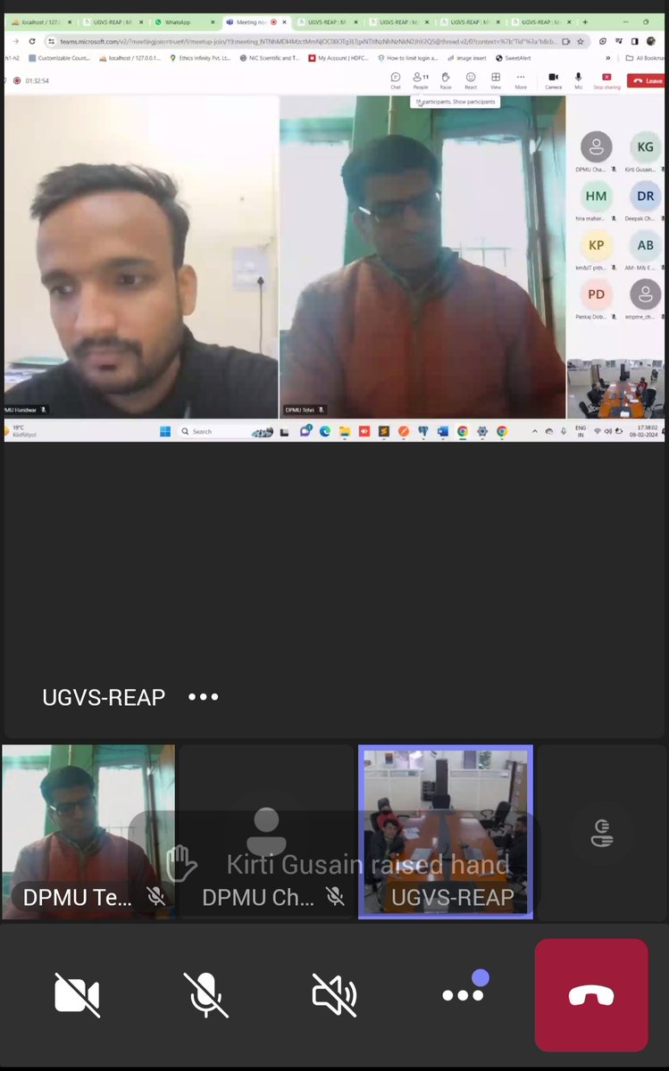 Today participated in an online meeting organised by #REAPUttarakhand. Key discussion points were #UltrapoorActivity #Convergence #MISentry #Successstories #EnterpriseData
@REAPDehradun @ganeshjoshibjp @REAPUttarakhand @CDO_Pithoragarh