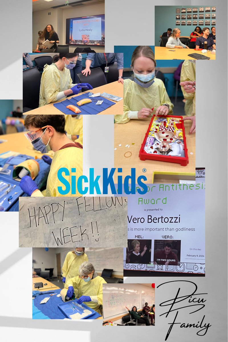Celebrating 🥳 Fellows Week <a href="/SickKidsCCM/">SickKids Critical Care Medicine</a> - Family &amp; Team work oozing through with the infamous sim relay Fellows vs Staff… &amp; insightful awards! #experiencerules! #pedsicu @AnnichGail <a href="/lelerech/">Leandra Rech</a>