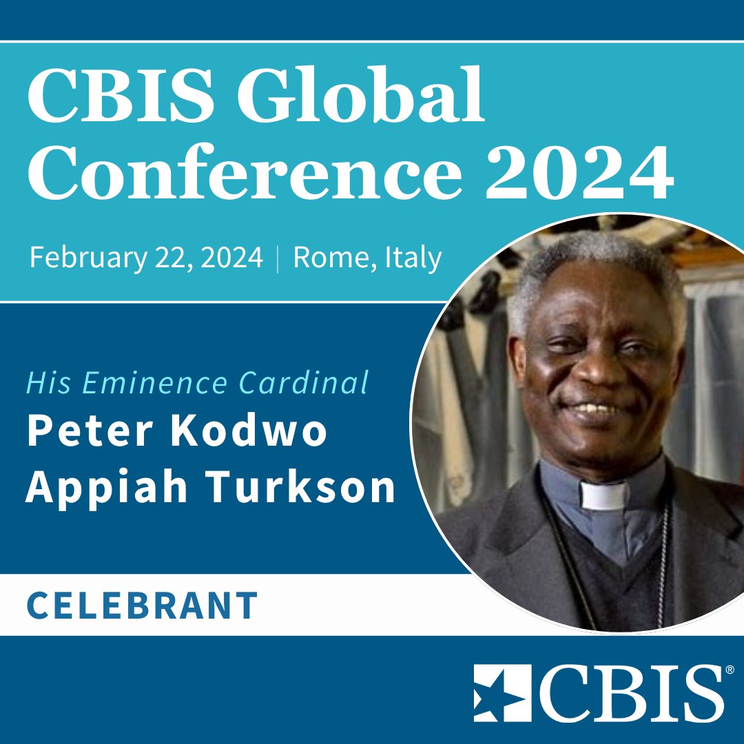 CBIS is excited to share that our 2024 CBIS Global Conference will begin with a Mass celebrated by His Eminence Cardinal Peter Kodwo Appiah Turkson at the FSC Generalate in Rome. It's an honor to have His Eminence join us, jumpstarting our event with celebration of the eucharist.