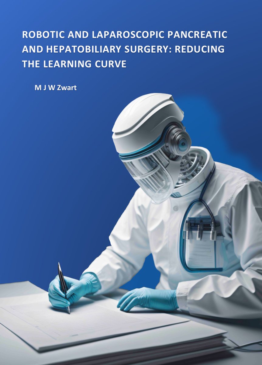 #HoraEst !! Congrats @mauricezwart on your amazing thesis “#Robotic 🤖 and laparoscopic #HPB surgery: Reducing the learning curve” ✅ @DPCG_official & @UvA_Amsterdam 🔑 11 chapters, 74 authors, 7 countries 🔑 Nationwide 🇳🇱#Robot #Whipple Training program with @HoggNDMD…
