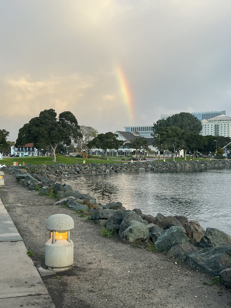 sarahpressman's tweet image. There’s a rainbow over  #spsp!! The perfect day to come to our #Happiness symposium at 9:30 am!