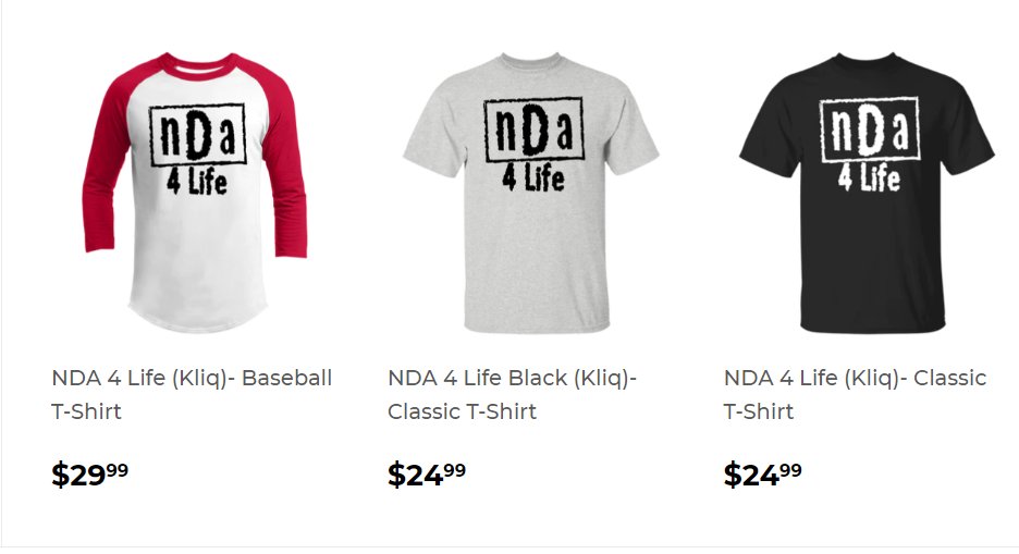 WrestlingNewsCo's tweet image. Kevin Nash is selling NDA merchandise.