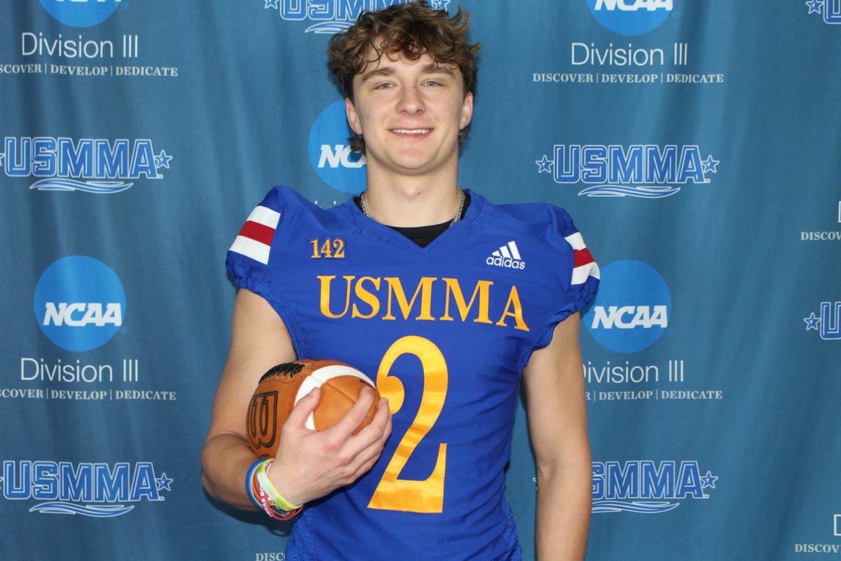ConnerBoyd2024's tweet photo. Big thanks to @USMMAFootball for the official visit. Very excited for the future❗️ @CoachPassante @CoachCroall @CoachKikel @Scala39 @USMMA_Athletics https://t.co/9Gj14EF9Lu