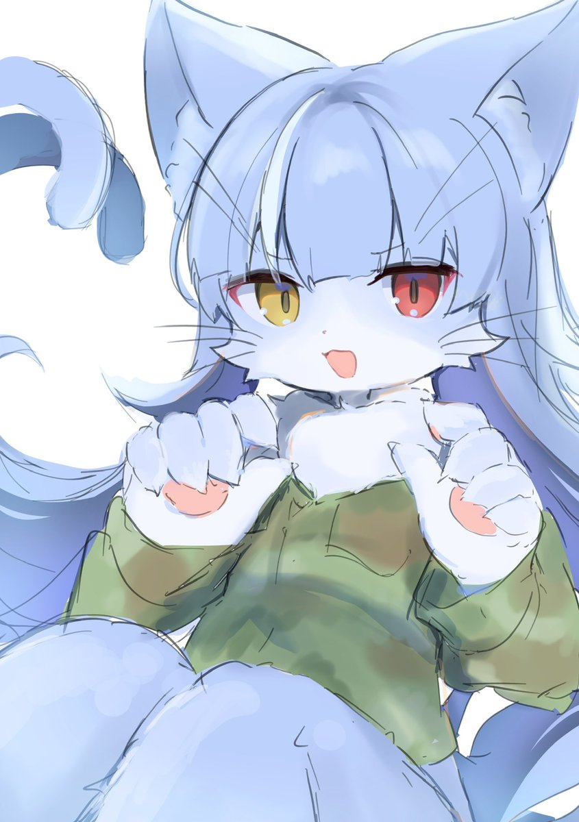 おまねこくんが可愛いのでワンドロしました🐱