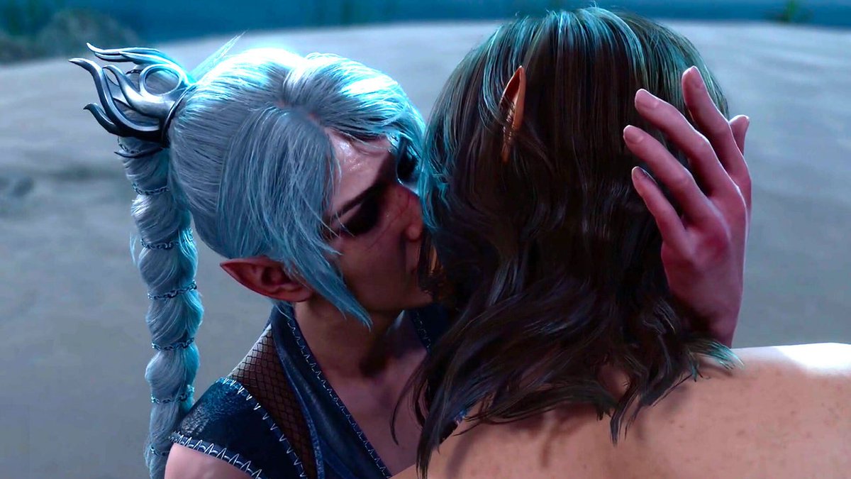 IGN's tweet photo. Baldur’s Gate 3's latest patch improves all the kissing. https://t.co/TLX8ulwxUK https://t.co/qmVcpxfY0p