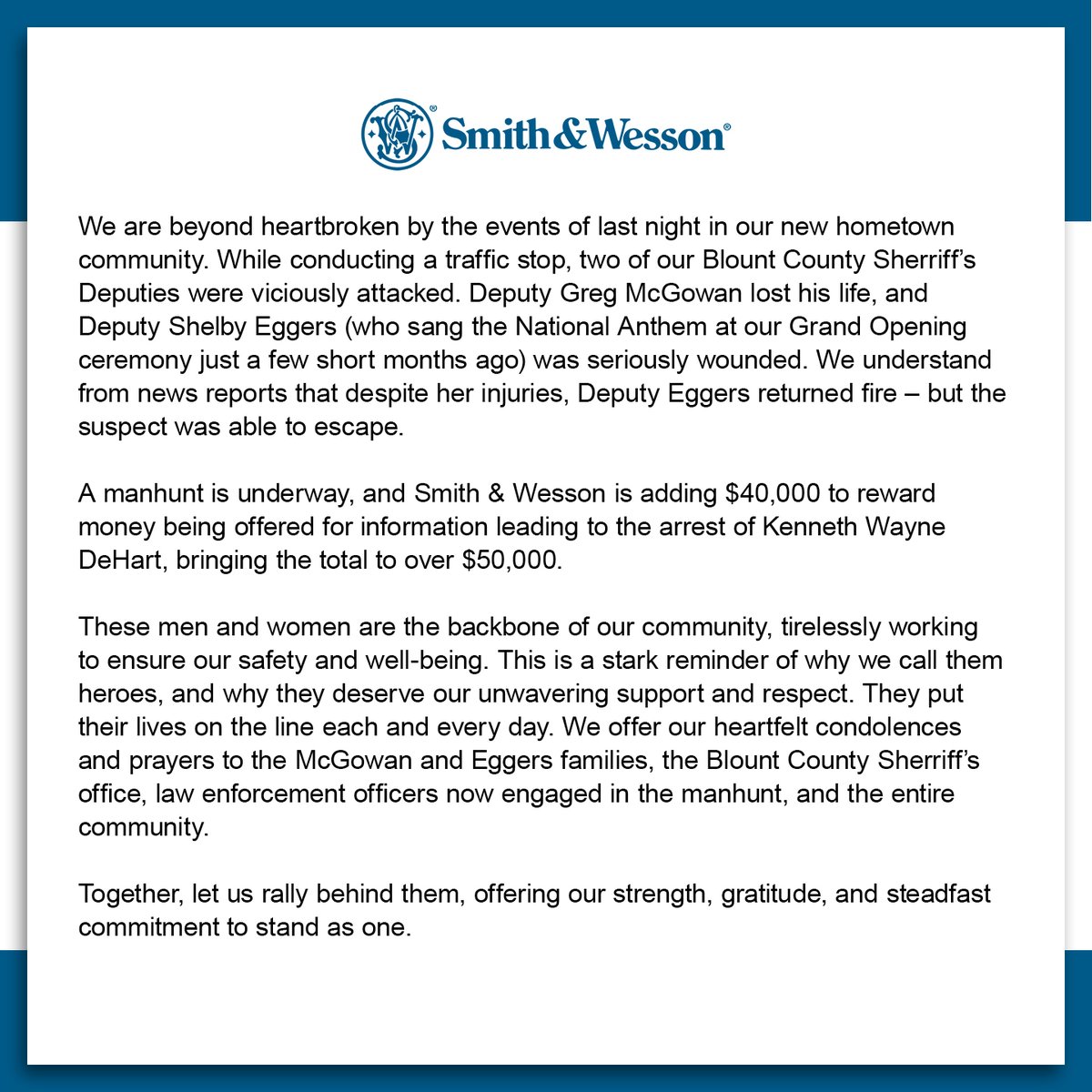 Smith & Wesson Inc. tweet media