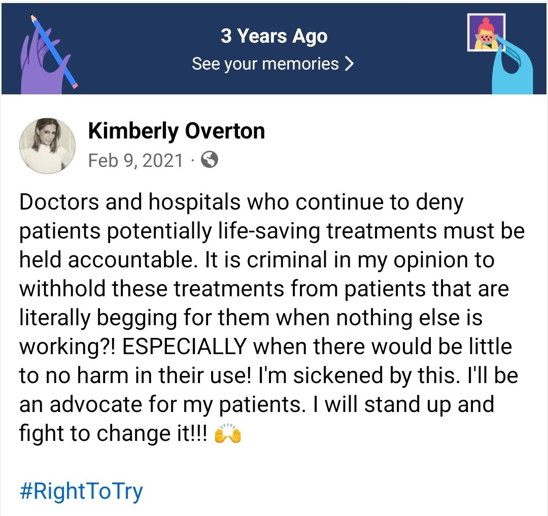 3 years later, when will we see some accountability?! Stay away from hospitals, ALL costs! 🙌

@NursesOutLoud
@P_McCulloughMD
@dramerling
@richardursomd
@KLVeritas
@PropheticRay
@EtanaHechtDC
@nyfreedomrally
@USFreedomFlyers
@molsjames
@RMistereggen
@MrLightningRob1 
@spencerTN18…