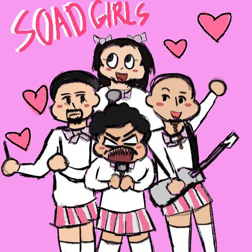 SOAD Girls‼️‼️‼️

#systemofadown #serjtankian #shavoodadjian #daronmalakian #johndolmayan