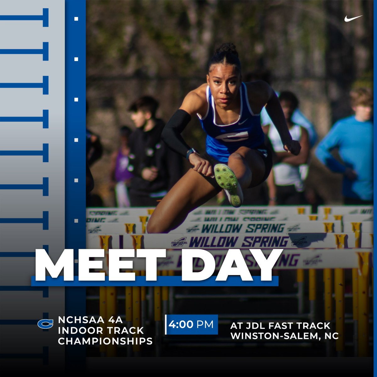 Good luck to all of our <a href="/claytontfxc/">Clayton XC/TF</a> runners competing today in the <a href="/NCHSAA/">NCHSAA</a> 4A Indoor Track State Championships!  We will have results from all of our runners later today!  Run fast and have fun!  

#GoComets

Ticket 🔗: gofan.co/event/1335484

📸: <a href="/LeoDusablon6/">Leo Du Sablon</a>