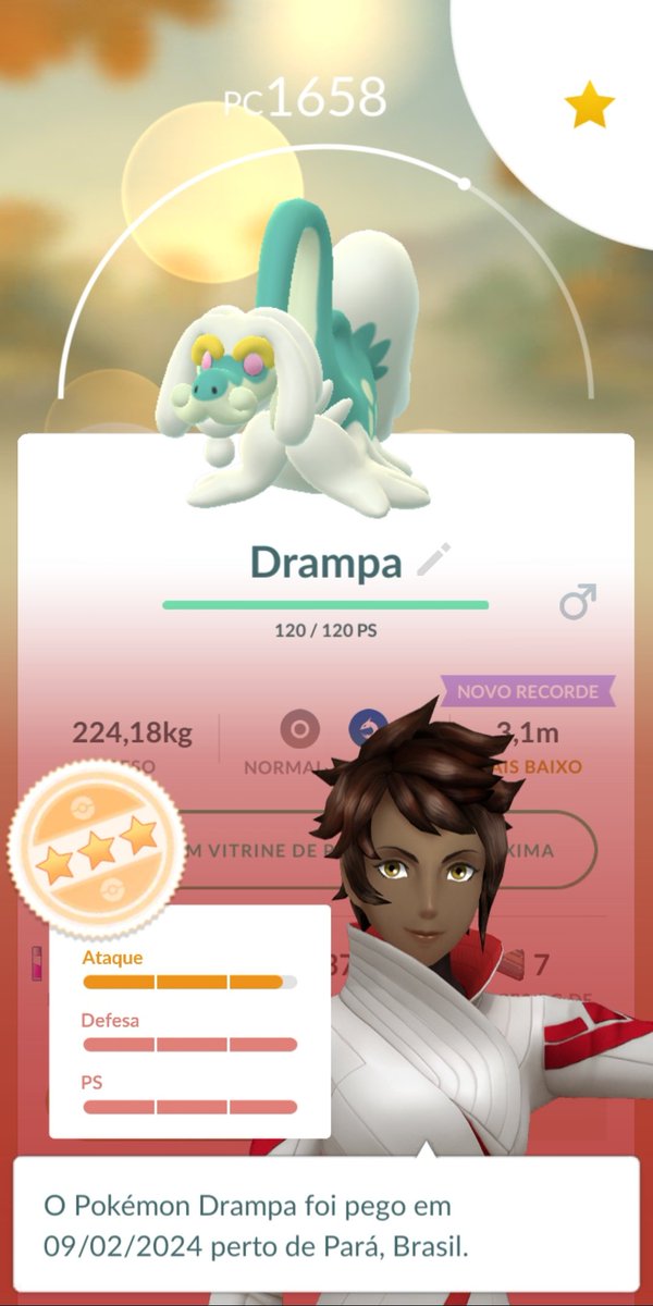 illyraposa's tweet photo. Drampa 98% 🤯🔥
Enfim, um Drampa com IV digno! Mesmo que meu Shiny ainda não tenha saído, foi bom pegar esse 98%
#PokemonGO #Pokemon #POGO #Reide #Drampa #PokemonGORaids #TeamValor https://t.co/jTDs1U5WRL