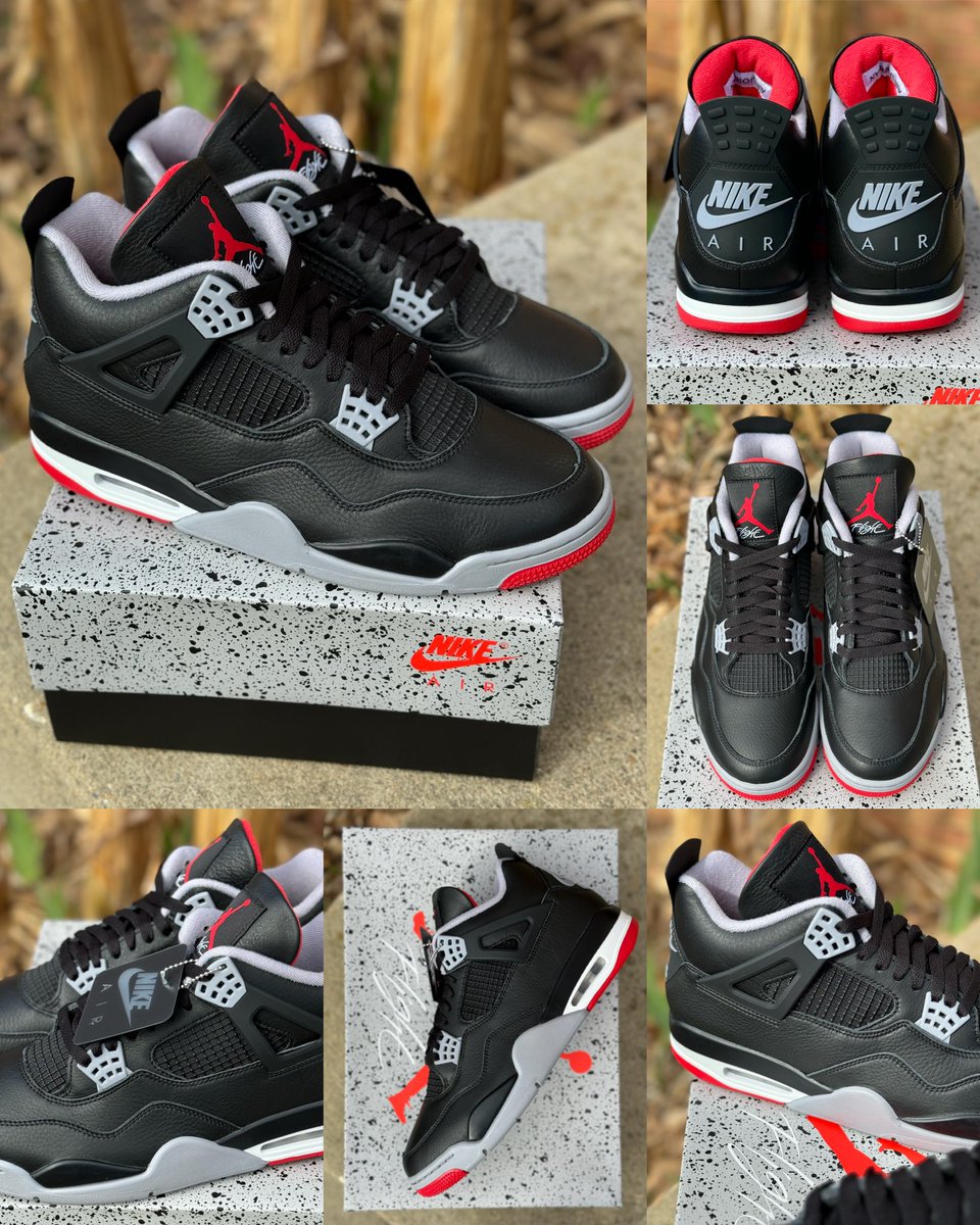 zSneakerHeadz's tweet photo. 2024 “Bred Reimagined” Air Jordan 4 OG detailed look! 🥀 #NIKEAIR 

Releasing February 17th. Full-family sizing. https://t.co/Pjvhp4nYBE