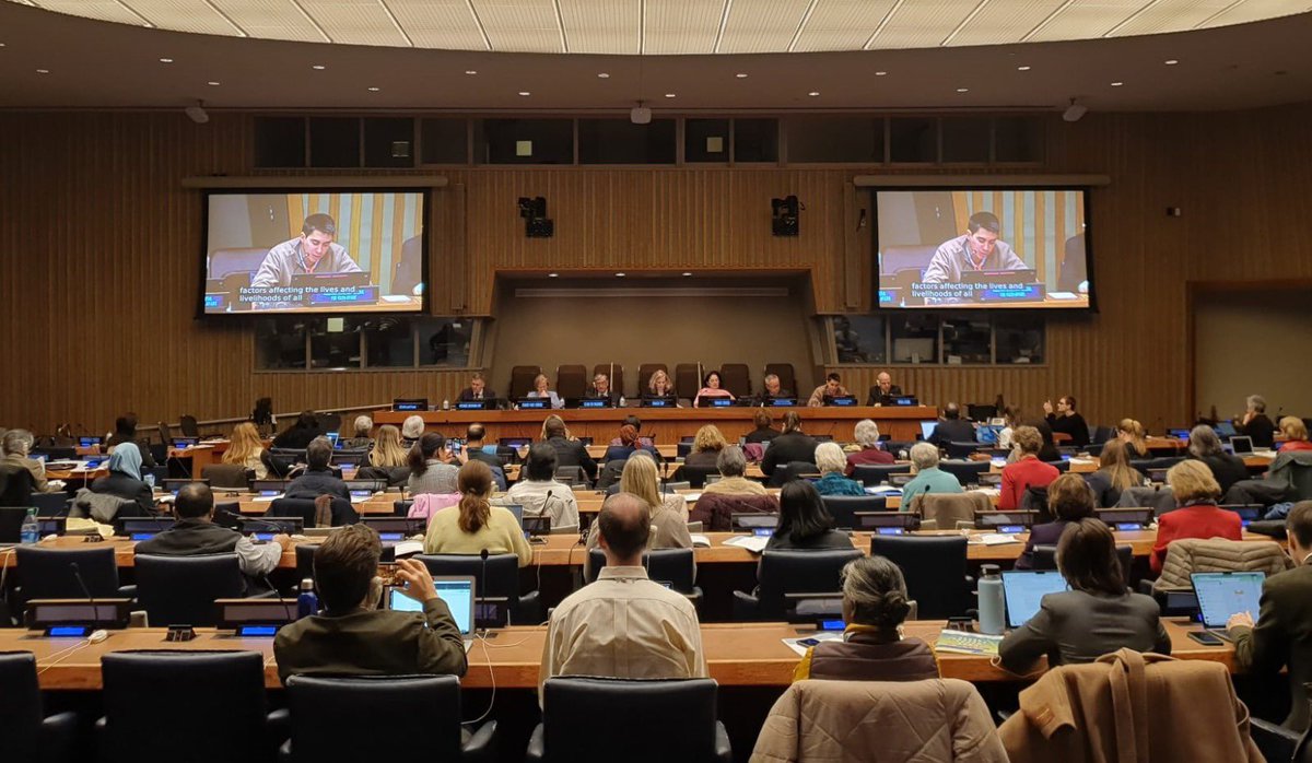 Thank you @NGOCSocD for inviting me to the #CivilSocietyForum alongside #CSocD62. I stressed the importance of involving young ppl & civil society in shaping social development policies that safeguard the rights of current & future generations and ensure we #LeaveNoOneBehind 💪