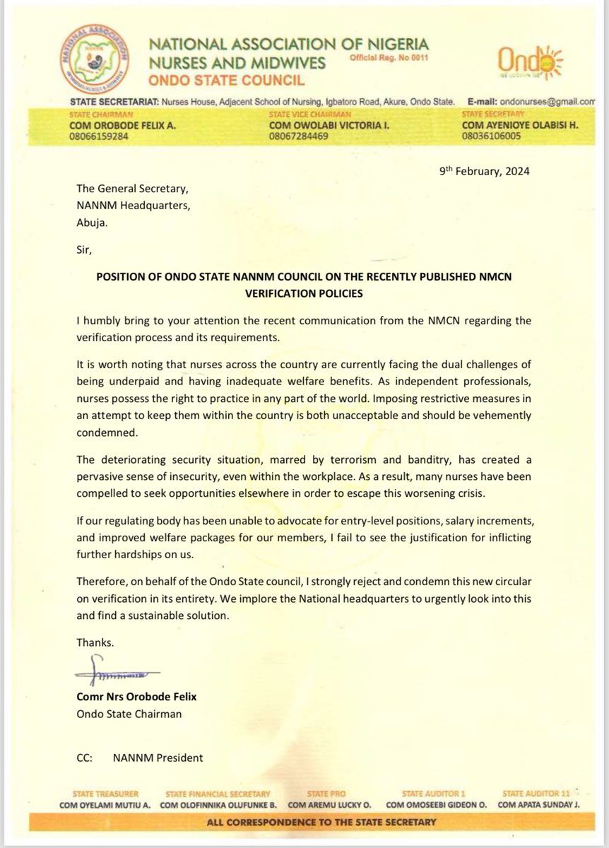The power of unity!! 
Ondo state NANNM Council sends a strong statement!!! 

Together we are still saying
#NotoNMCNVerificationrule
#NotoNMCNVerificationrule
#NotoNMCNVerificationrule
#NotoNMCNVerificationrule
#NotoNMCNVerificationrule
#NotoNMCNVerificationrule