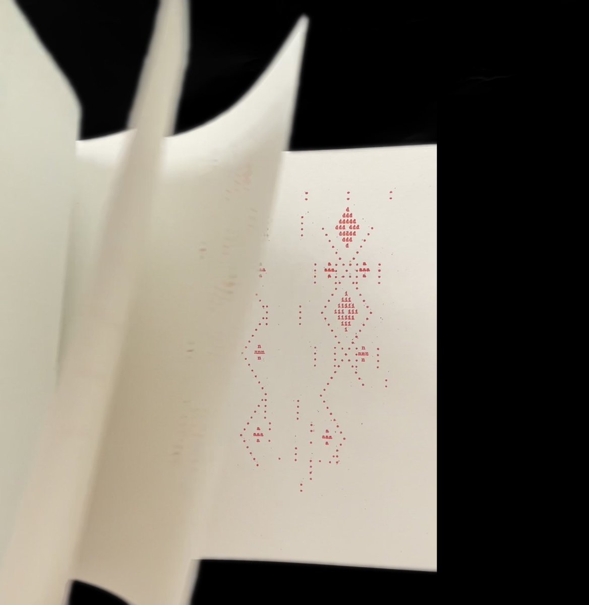 EgidijaCW's tweet photo. A few copies left of my WEAVING PATTERNS FOR POETRY at @pswgallery shop! 
Printed on mimeograph, bound by hand.

https://t.co/kZAkGzpcgd 

#visualpoetry #vispo #artistbook #artistbooks #artistsbook #mimeograph #risograph #risoprint #weavingpattern https://t.co/pfQR8WLLSD