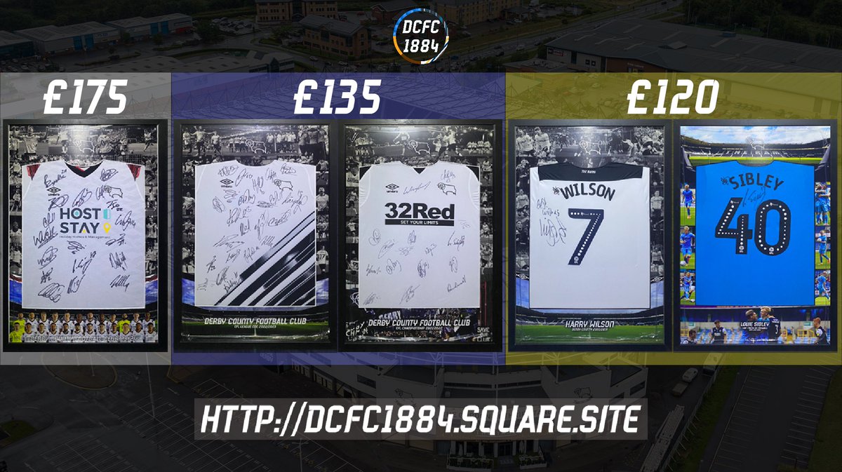Signed Derby Shirts available at dcfc1884.square.site

◾️All 600mm x 900mm
◾️All come with Certificate of Authenticity
◾️All delivered for free (UK)

#dcfc #dcfcfans #derby #derbycounty #therams #wearederby
