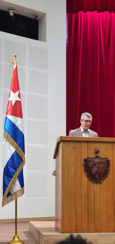 Magistral conferencia impartida por el Dr.C Jorge Luis Perdomo Di-Lella, Vice primer Ministro de nuestro país en la clausura del #CongresoUniversidad2024