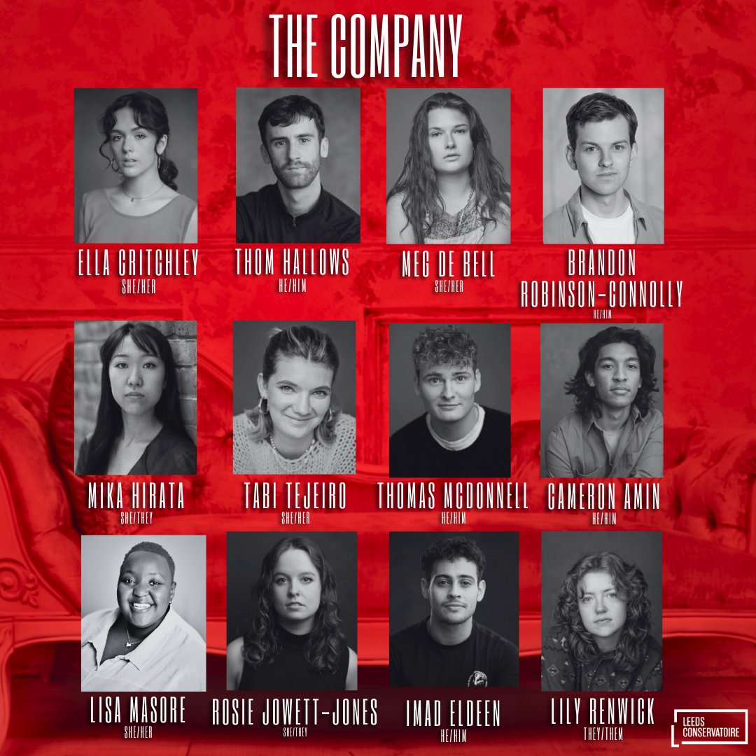 Introducing our fabulously raucous company! 

@leedsdrama_ graduates bring Mike Bartlett's contemporary restoration comedy, Scandaltown, to @cityvarieties this March.

📆 21st-23rd March 2024
📍Leeds City Varieties