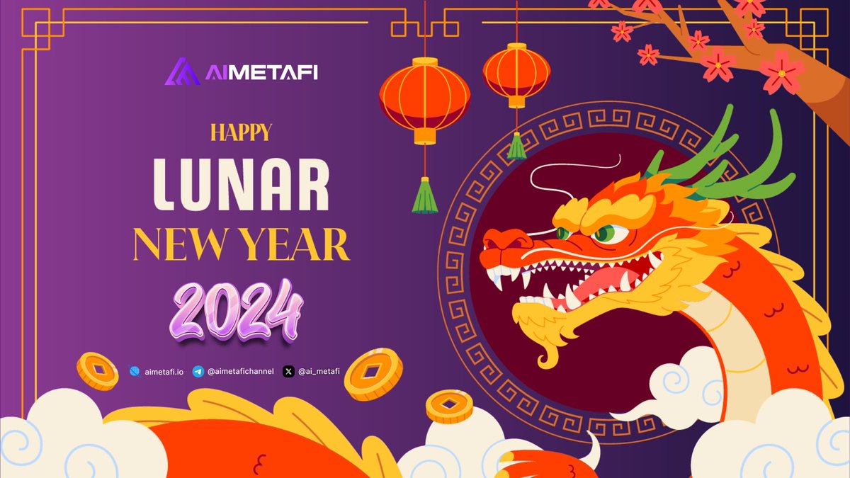 AIMETAFi | We're Hiring👋 (@ai_metafi) on Twitter photo 🎉🐉 Wishing a Happy Lunar New Year to the amazing AIMETAFI Community! 
🏮 May this Year of the Dragon be marked by prosperity and fulfillment with AIMETAFI leading the way. 
🚀 Thank you for your continuous dedication and belief in our vision. 
🌈 Let's embark on this new 🎉🐉 Wishing a Happy Lunar New Year to the amazing AIMETAFI Community! 
🏮 May this Year of the Dragon be marked by prosperity and fulfillment with AIMETAFI leading the way. 
🚀 Thank you for your continuous dedication and belief in our vision. 
🌈 Let's embark on this new