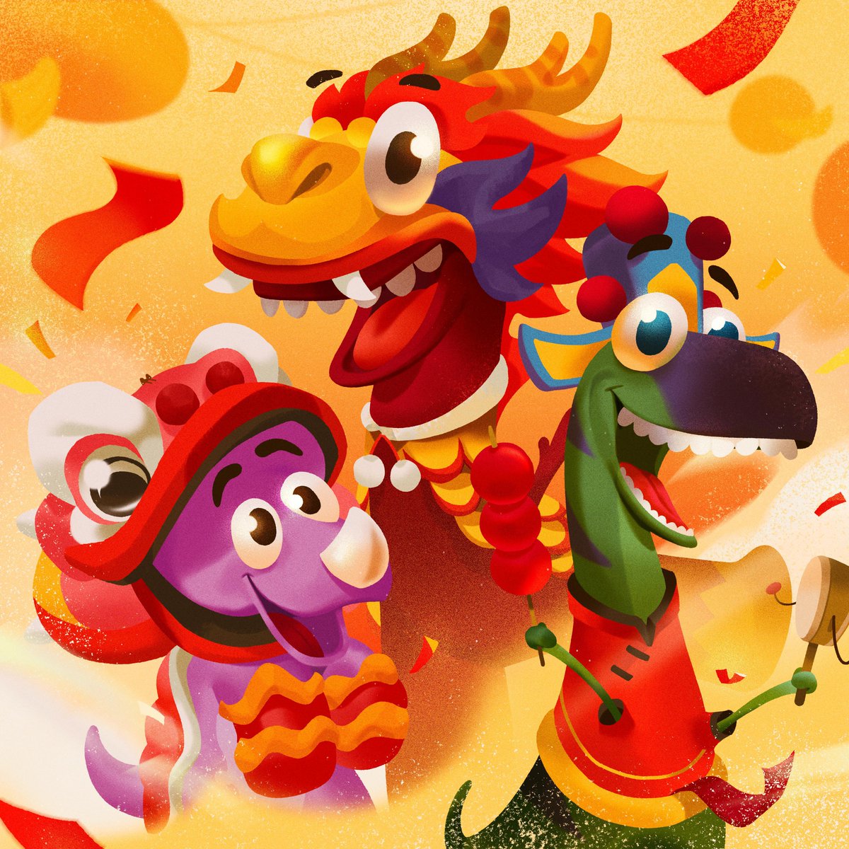 Claynosaurz's tweet photo. Happy Lunar New Year!

Wishing everyone a magnificent Year of the Dragon 🐉 https://t.co/fl04nsevYn