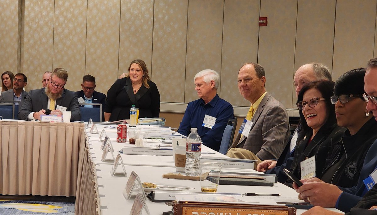 DETCOG's tweet image. San Augustine County Judge Jeff Boyd (in the nice yellow shirt &amp;amp; tie) is participating in his first meeting as a member of the Texas Association of Regional Councils Board of Directors.  Judge Boyd also serves as President of DETCOG. @txregionalism
