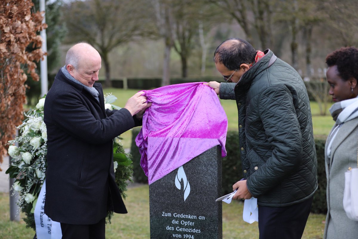Karirima1's tweet photo. *Genocide against Tutsi memorial unveiled in Germany*

As #Rwanda approaches the 30th anniversary of the 1994 Genocide against the Tutsi, a significant milestone was achieved on February 6, 2024, with the inauguration of the first memorial in honour of victims of the Genocide in #Lauchringen, Germany.

@RwandaInGermany @ibuka_de 

*Full article & photos*👇🏾👇🏾@IGIHE 
https://t.co/a0q4UfAwuq