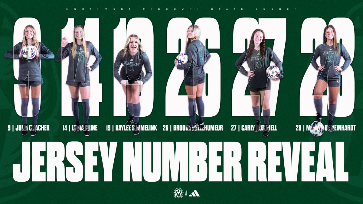 Introducing the Number Selections for our 2024 Class #oabaab💚🐻🐱 #onemore #respectthepaw