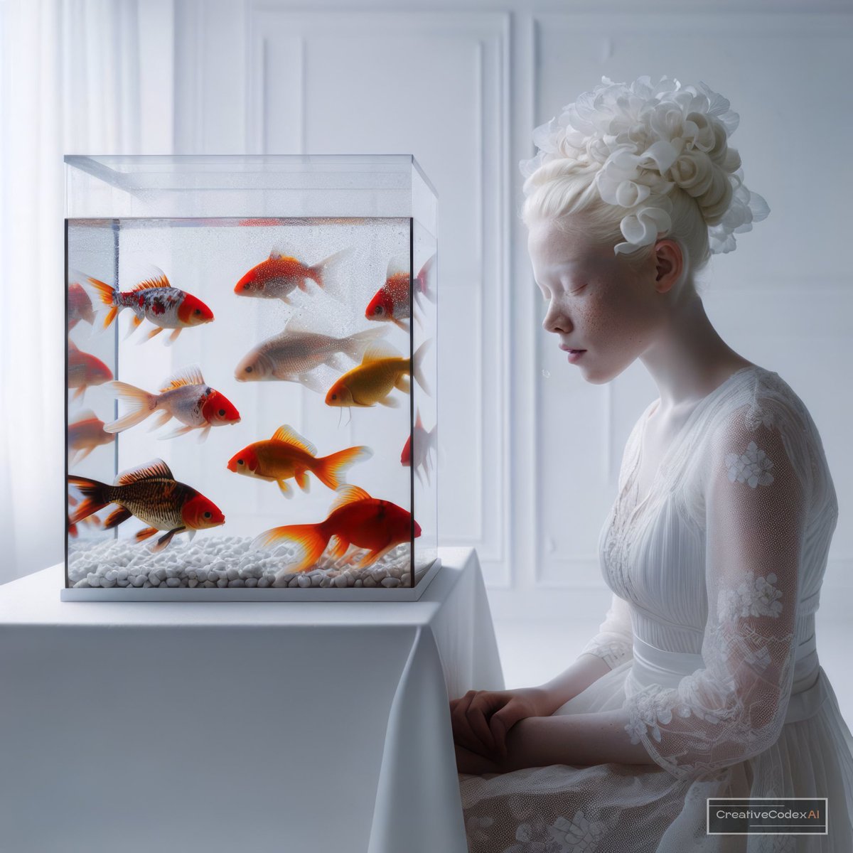 ROSHENDILAN's tweet photo. Imagination takes flight! ✨ Woman with albinism embodies the magic of imagination.🎏🤍
+
+
+
🤍
#CelebratingDiversity #BodyPositive #UnityInDifference #surrealart #aiandhumanity #aiartcommunity #aiartwork #ai #art #creativecodexai #aiart #WonderfulWorld #MODEL #photography https://t.co/4EEvhFoLh4
