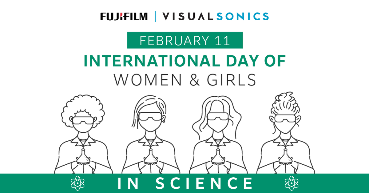 VisualSonics's tweet photo. Did you know that women in STEM publish less, are paid less for research, and don't progress as far in their careers as men? We're here to change those stats. Help us celebrate the brilliant female scientists at FujiFilm VisualSonics! 🔬
#WomenInScience #girlsneedrolemodels https://t.co/4mgA8oKr57