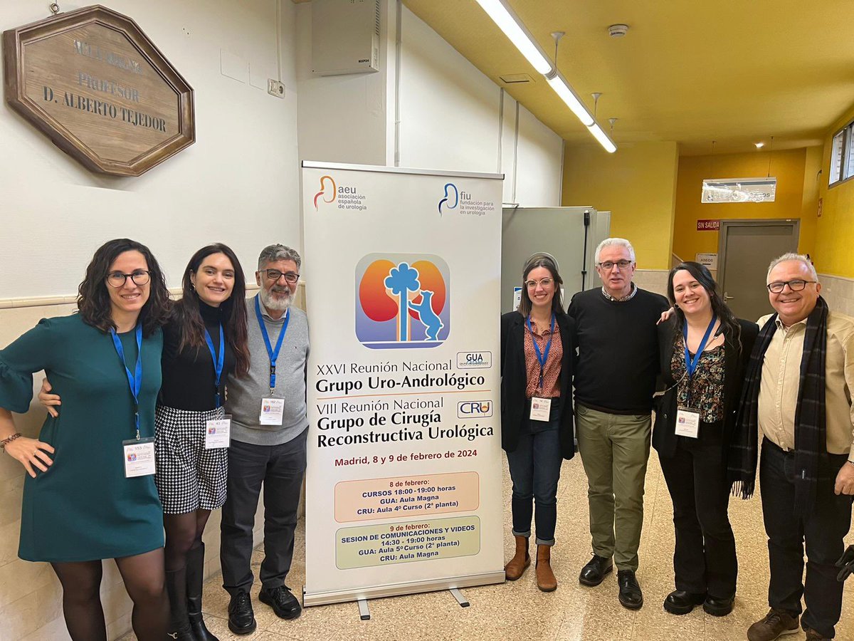 UroTauli's tweet photo. Participación de nuestro servicio en la XXVI Reunión Nacional del grupo uro-andrológico y VIII Reunión Nacional del grupo de cirugía reconstructiva urológica celebrados en Madrid los días 8 y 9 de febrero. https://t.co/e8VJRChLpC