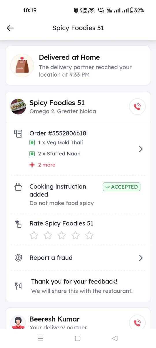 sandeepkumar_5's tweet image. Extremely disappointed with @zomato for delivering chicken instead of paneer, disregarding  religious sentiments. Unacceptable . lack of professionalism giving lame refunds. #ZomatoFail 
#Zomato