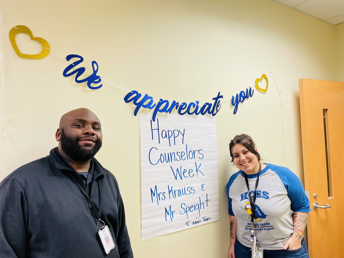 We are grateful for our two awesome school counselors! They consistently advocate and support our HCES students and staff! We enjoyed showing them some extra love this week! :) #HappySchoolCounselorsWeek
<a href="/harriscreekelem/">Harris Creek Elem</a>