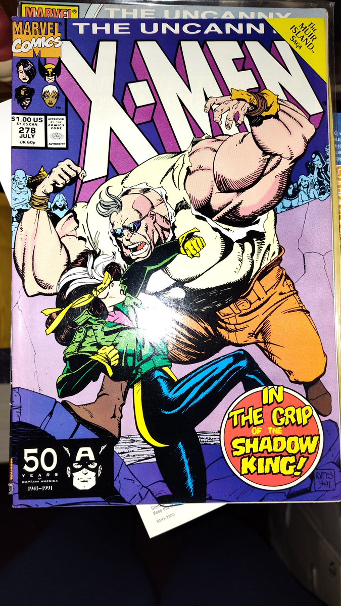 devastation79's tweet photo. @MonarchDafey been going thru my boxes re-baggibg n boarding a bunch if stuff organizing finding treasures I'd forgot about..last night it was #xmen 277* signed by #clearmont on the inside first page!!! got hyped lols thought you'd be into it!.(also issue 210* killer cover)!! https://t.co/QQ0J4VTp9I